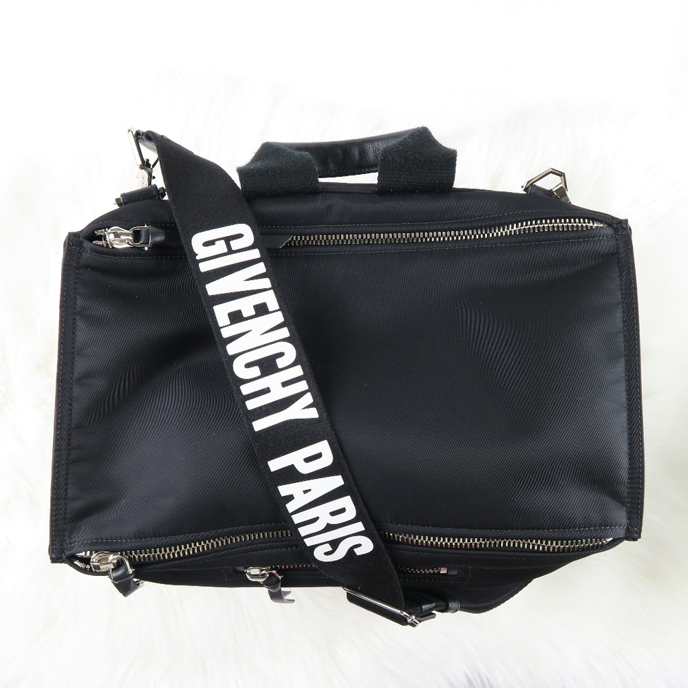 Givenchy Paris Pandora Large Nylon Messenger Bag
